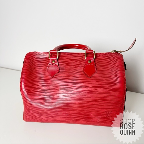 LOUIS VUITTON | Red Epi Leather Speedy 30 Vintage (SP1915) - Picture 4 of 10